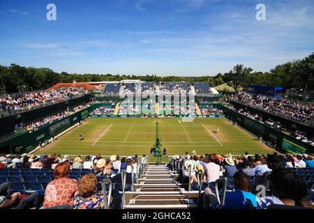 Une vue générale de Center court pendant le septième jour de la nature Valley Classic au Prieuré Edgbaston, Birmingham. Date de la photo: 24 juin 2018. L'image par ligne devrait se lire: Matt McNulty/Sportimage via PA Images Banque D'Images