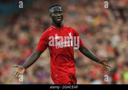 Naby Keita à Liverpool lors du match d'avant-saison au stade Anfield, Liverpool. Date de la photo 7 août 2018. Le crédit d'image devrait se lire: Matt McNulty/Sportimage via PA Images Banque D'Images