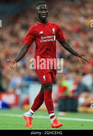 Naby Keita à Liverpool lors du match d'avant-saison au stade Anfield, Liverpool. Date de la photo 7 août 2018. Le crédit d'image devrait se lire: Matt McNulty/Sportimage via PA Images Banque D'Images