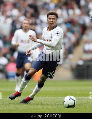 Le DELE Alli de Tottenham est en action lors du match de la Premier League au stade Wembley, Londres. Photo date 18 août 2018. Le crédit photo doit être lu : David Klein/Sportimage via PA Images Banque D'Images