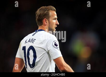 Harry Kane de Tottenham Hotspur pendant le match de la Premier League au stade Old Trafford, Manchester. Photo le 27 août 2018. Le crédit d'image devrait se lire: Matt McNulty/Sportimage via PA Images Banque D'Images