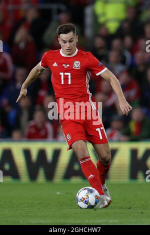 Tom Lawrence du pays de Galles lors du match de la Ligue des Nations au stade de Cardiff City, à Cardiff. Photo date 6 septembre 2018. Le crédit photo doit se lire comme suit : James Wilson/Sportimage via PA Images Banque D'Images