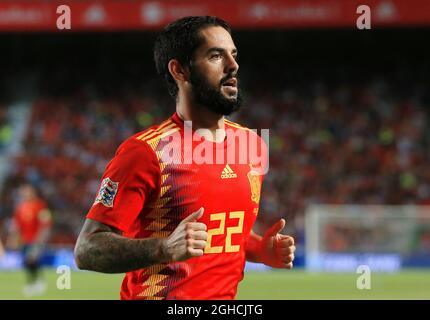 Spain's isco lors du match de l'UEFA Nations League - League A - Group 4 à l'Estadio Manuel Martinez Valero, Elche. Photo le 11 septembre 2018. Le crédit d'image devrait se lire: Matt McNulty/Sportimage via PA Images Banque D'Images