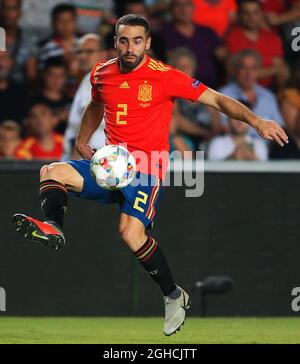 Dani Carvajal d'Espagne pendant le match de Ligue des Nations de l'UEFA - Ligue A - Groupe 4 à l'Estadio Manuel Martinez Valero, Elche. Photo le 11 septembre 2018. Le crédit d'image devrait se lire: Matt McNulty/Sportimage via PA Images Banque D'Images