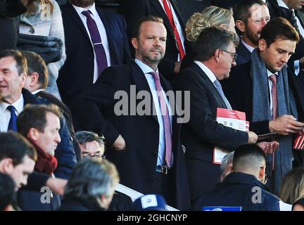 Ed Woodward, directeur général de Manchester United, observe depuis le stand lors du match de la Premier League au stade Old Trafford de Manchester. Photo date 6 octobre 2018. Le crédit d'image devrait se lire: Matt McNulty/Sportimage via PA Images Banque D'Images