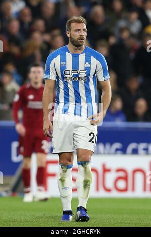 Laurent Depoitre de la ville de Huddersfield pendant le match de la première ligue au stade John Smith, Huddersfield . Date de la photo le 20 octobre 2018. Le crédit photo doit se lire comme suit : James Wilson/Sportimage via PA Images Banque D'Images