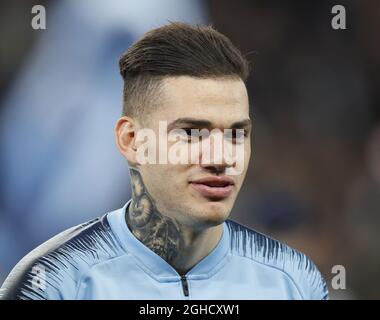 Ederson de Manchester City lors du match de l'UEFA Champions League Group H au Etihad Stadium de Manchester. Date de la photo 7 novembre 2018. Le crédit photo doit se lire comme suit : Simon Bellis/Sportimage via PA Images Banque D'Images