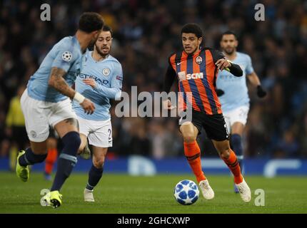 Taison de Shakhtar Donetsk lors du match H du groupe de la Ligue des champions de l'UEFA au stade Etihad, à Manchester. Date de la photo 7 novembre 2018. Le crédit photo doit se lire comme suit : Simon Bellis/Sportimage via PA Images Banque D'Images