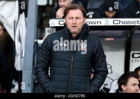 Ralph Hasenhuttl de Southampton pendant la coupe Emirates FA, troisième partie au Pride Park, Derby. Date de la photo : 5 janvier 2019. Le crédit photo doit se lire comme suit : James Wilson/Sportimage via PA Images Banque D'Images