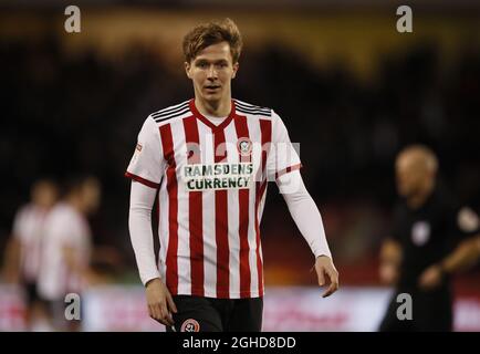 Kieran Dowell de Sheffield Utd lors du match de championnat Sky Bet au stade Bramall Lane, à Sheffield. Date de la photo : 12 janvier 2019. Le crédit photo doit se lire comme suit : Simon Bellis/Sportimage via PA Images Banque D'Images