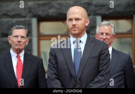 KIEV, UKRAINE - 06 SEPTEMBRE 2021 - le député américain William Timmons est photographié lors de la réunion d'information qui suit la réunion avec le président ukrainien Volodymyr Zelenskyy, Kiev, capitale de l'Ukraine crédit: UKRINFORM/Alay Live News Banque D'Images