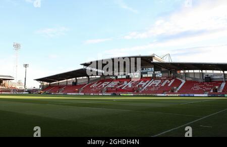 Une vue générale du stade avant le match international amical au champ de courses de Wrexham. Date de la photo : 20 mars 2019. Le crédit photo doit se lire comme suit : James Wilson/Sportimage via PA Images Banque D'Images