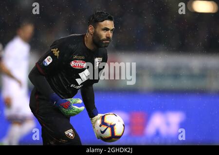 Salvatore Sirigu de Torino FC pendant la série Un match à Olimpico di Torino, Turin. Date de la photo : 3 avril 2019. Le crédit photo doit être lu : Jonathan Moscrop/Sportimage via PA Images Banque D'Images