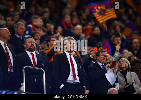 L'ancien directeur général de Manchester United, David Gill, regarde pendant le match de la Ligue des champions de l'UEFA au Camp Nou, à Barcelone. Date de la photo : 16 avril 2019. Le crédit photo doit se lire comme suit : Craig Mercer/Sportimage via PA Images Banque D'Images