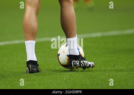 Cristiano Ronaldo des nouvelles chaussures nike de Juventus lors