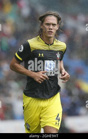 Jannik Vestegaard de Southampton lors du match de la Premier League à Turf Moor, Burnley. Date de la photo : 10 août 2019. Le crédit photo doit se lire comme suit : Andrew Yates/Sportimage via PA Images Banque D'Images
