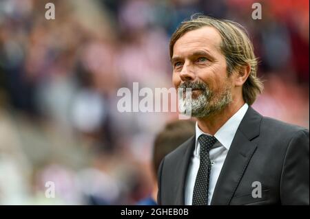 Phillip Cocu directeur du comté de Derby pendant le match de championnat Sky Bet au stade Bet365, Stoke. Date de la photo : 17 août 2019. Le crédit photo doit être lu : Harry Marshall/Sportimage via PA Images Banque D'Images