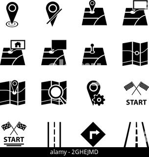 Ensemble simple d'icônes de ligne vectorielle associée à l'approbation. Contient des icônes telles que la route, le navigateur, la carte, la voiture et plus encore. 48x48 Pixel Perfect Illustration de Vecteur