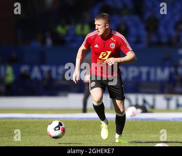 John Lundstram de Sheffield Utd lors du match de la Premier League à Goodison Park, Liverpool. Date de la photo : 21 septembre 2019. Le crédit photo doit se lire comme suit : Simon Bellis/Sportimage via PA Images Banque D'Images