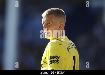 Jordan Pickford d'Everton pendant le match de la Premier League à Goodison Park, Liverpool. Date de la photo : 21 septembre 2019. Le crédit photo doit se lire comme suit : Simon Bellis/Sportimage via PA Images Banque D'Images