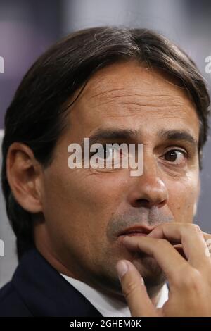 Simone Inzaghi responsable du Latium pendant la série Un match au Stadio Giuseppe Meazza, Milan. Date de la photo : 25 septembre 2019. Le crédit photo doit être lu : Jonathan Moscrop/Sportimage via PA Images Banque D'Images