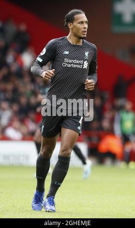 Virgile van Dijk de Liverpool lors du match de la Premier League à Bramall Lane, Sheffield. Date de la photo : 28 septembre 2019. Le crédit photo devrait se lire comme suit : Simon Bellis/Sportimage Banque D'Images