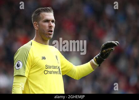 Adrian de Liverpool lors du match de la Premier League à Bramall Lane, Sheffield. Date de la photo : 28 septembre 2019. Le crédit photo devrait se lire comme suit : Simon Bellis/Sportimage Banque D'Images