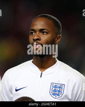 Raheem Sterling en Angleterre lors du match d'entraînement à l'Euro 2020 de l'UEFA au stade Sinobo, à Prague. Date de la photo : 11 octobre 2019. Le crédit photo doit être lu : David Klein/Sportimage via PA Images Banque D'Images