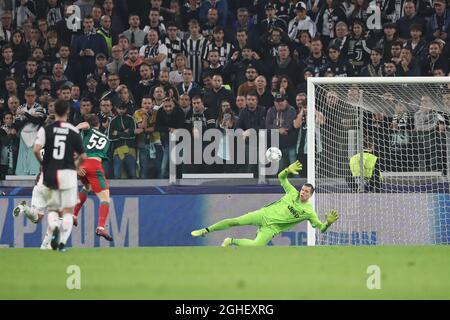 Aleksey Miranchuk, de Lokomotiv Moscou, a obtenu une avance de 1-0 à l'occasion du match de la Ligue des champions de l'UEFA à l'Allianz Stadium, à Turin. Date de la photo : 22 octobre 2019. Le crédit photo doit être lu : Jonathan Moscrop/Sportimage via PA Images Banque D'Images