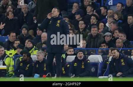 John Terry, entraîneur en chef adjoint de la Villa Aston, lors du match de la Premier League à Stamford Bridge, Londres. Date de la photo : 4 décembre 2019. Le crédit photo doit se lire comme suit : Paul Terry/Sportimage via PA Images Banque D'Images