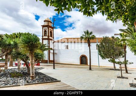 Ancienne église Iglesia de Nuestra Senora dans le village d'Antigua, Fuerteventura, îles Canaries, Espagne Banque D'Images