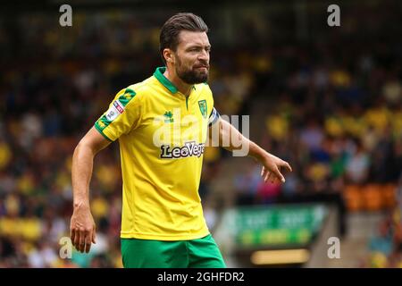 Russell Martin de Norwich City - Norwich City / Sunderland, Sky Bet Championship, Carrow Road, Norwich - 13 août 2017. Banque D'Images