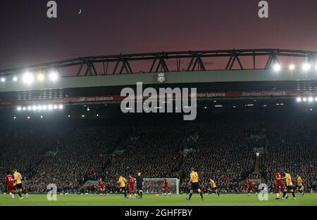 Une vue d'ensemble d'Anfield lors du match de la Premier League à Anfield, Liverpool. Date de la photo : 29 décembre 2019. Le crédit photo doit être lu : Darren Staples/Sportimage via PA Images Banque D'Images