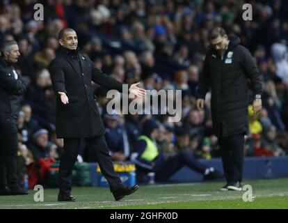 Sabri Lamouchi, directeur de la forêt de Nottingham, lors du match de championnat Sky Bet aux Hawthorns, West Bromwich. Date de la photo : 15 février 2020. Le crédit photo doit être lu : Darren Staples/Sportimage via PA Images Banque D'Images