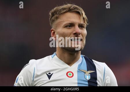 L'attaquant italien du Latium Ciro est immobile pendant le match de la série A à Luigi Ferraris, Gênes. Date de la photo : 23 février 2020. Le crédit photo doit être lu : Jonathan Moscrop/Sportimage via PA Images Banque D'Images