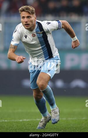 L'attaquant italien du Latium Ciro est immobile pendant le match de la série A à Luigi Ferraris, Gênes. Date de la photo : 23 février 2020. Le crédit photo doit être lu : Jonathan Moscrop/Sportimage via PA Images Banque D'Images