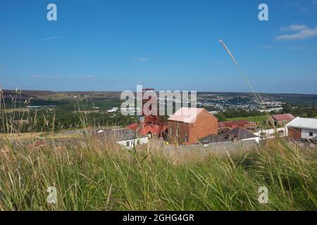 Le musée national du charbon Big Pit a conservé une mine de charbon et un site du patrimoine mondial à Blaenavon Wales, au Royaume-Uni, en septembre 2021 Banque D'Images