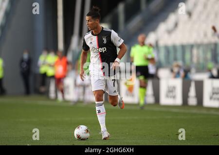 Cristiano Ronaldo, attaquant portugais de Juventus, lors du match série A à l'Allianz Stadium de Turin. Date de la photo : 4 juillet 2020. Le crédit photo doit être lu : Jonathan Moscrop/Sportimage via PA Images Banque D'Images