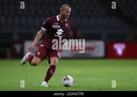 Le défenseur italien Lorenzo de Silvestri du FC Torino lors du match série A au Stadio Grande Torino, Turin. Date de la photo : 8 juillet 2020. Le crédit photo doit être lu : Jonathan Moscrop/Sportimage via PA Images Banque D'Images