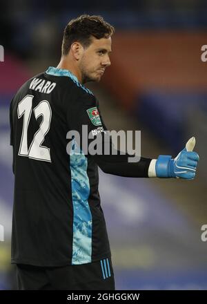 Le gardien de but Danny Ward de Leicester City pendant le match de la Carabao Cup au King Power Stadium de Leicester. Date de la photo : 23 septembre 2020. Le crédit photo doit être lu : Darren Staples/Sportimage via PA Images Banque D'Images