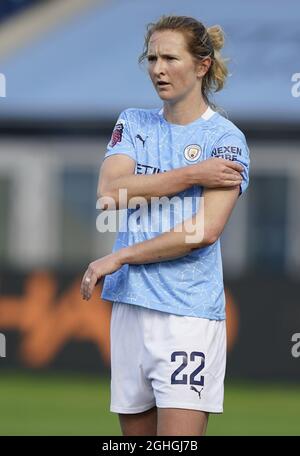 Sam Mewis de Manchester City pendant le match de la Super League FA WomenÕs au Manchester City Academy Stadium, Manchester. Date de la photo : 4 octobre 2020. Le crédit photo doit se lire comme suit : Andrew Yates/Sportimage via PA Images Banque D'Images