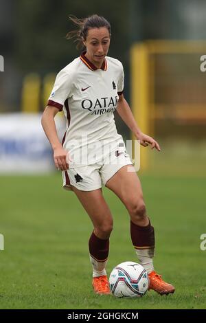 Paloma Lazaro Torres del Malino d'AS Roma pendant le match de Serie A Femminile au Centre de développement de la jeunesse Suning, Milan. Date de la photo : 11 octobre 2020. Le crédit photo doit être lu : Jonathan Moscrop/Sportimage via PA Images Banque D'Images