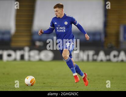 Harvey Barnes de Leicester City pendant le match de l’UEFA Europa League au King Power Stadium de Leicester. Date de la photo : 22 octobre 2020. Le crédit photo doit être lu : Darren Staples/Sportimage via PA Images Banque D'Images