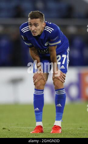 Timothy Castagne de Leicester City pendant le match de l'UEFA Europa League au King Power Stadium de Leicester. Date de la photo : 22 octobre 2020. Le crédit photo doit être lu : Darren Staples/Sportimage via PA Images Banque D'Images