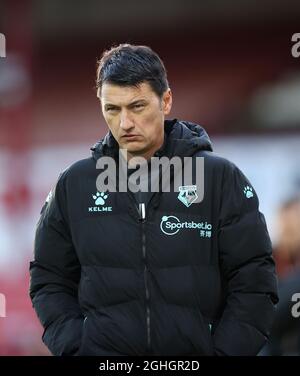 Vladimir Ivic directeur de Watford pendant le match du championnat Sky Bet à Oakwell, Barnsley. Date de la photo : 31 octobre 2020. Le crédit photo doit se lire comme suit : John Clifton/Sportimage via PA Images Banque D'Images