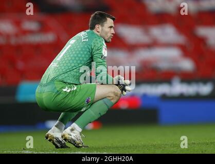 Marcus Bettinelli de Middlesbrough pendant le match de championnat de Sky Bet au stade Bet365, Stoke. Date de la photo : 5 décembre 2020. Le crédit photo doit être lu : Darren Staples/Sportimage via PA Images Banque D'Images