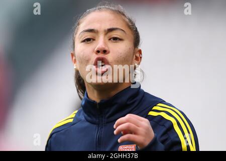 Selma Bacha, de Lyon, réagit lors de l'échauffement précédant le match de l'UEFA Womens Champions League au stade Juventus, à Turin. Date de la photo : 9 décembre 2020. Le crédit photo doit être lu : Jonathan Moscrop/Sportimage via PA Images Banque D'Images