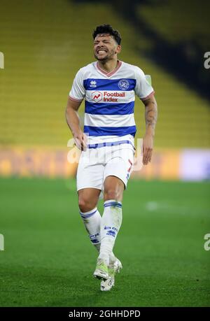 Macauley bonne de QPR pendant le match du championnat Sky Bet à Vicarage Road, Watford. Date de la photo : 1er février 2021. Le crédit photo doit être lu : David Klein/Sportimage via PA Images Banque D'Images