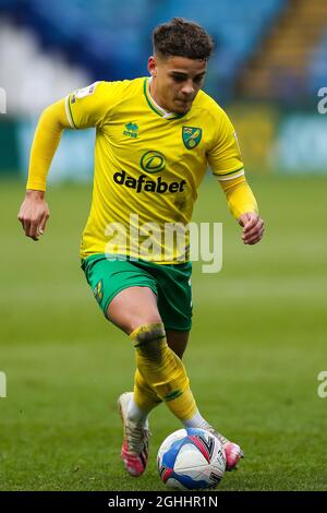 Max Aarons de Norwich City pendant le match de championnat Sky Bet à Hillsborough, Sheffield. Date de la photo : 14 mars 2021. Le crédit photo doit être lu : Barry Coombs/Sportimage via PA Images Banque D'Images