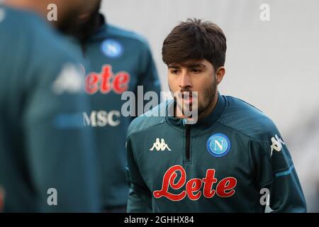 Turin, Italie, 7 avril 2021.Antonio Cioffi de SSC Napoli pendant l'échauffement avant le match de la série A à l'Allianz Stadium, Turin. Le crédit photo doit être lu : Jonathan Moscrop / Sportimage via PA Images Banque D'Images